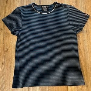 Blue/ Black Striped Ralph Lauren T-Shirt, Size M
